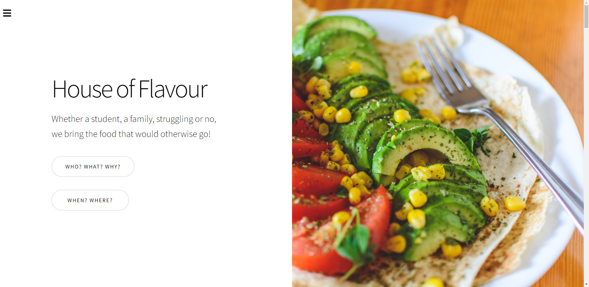 Hosue of Flavour webpage header